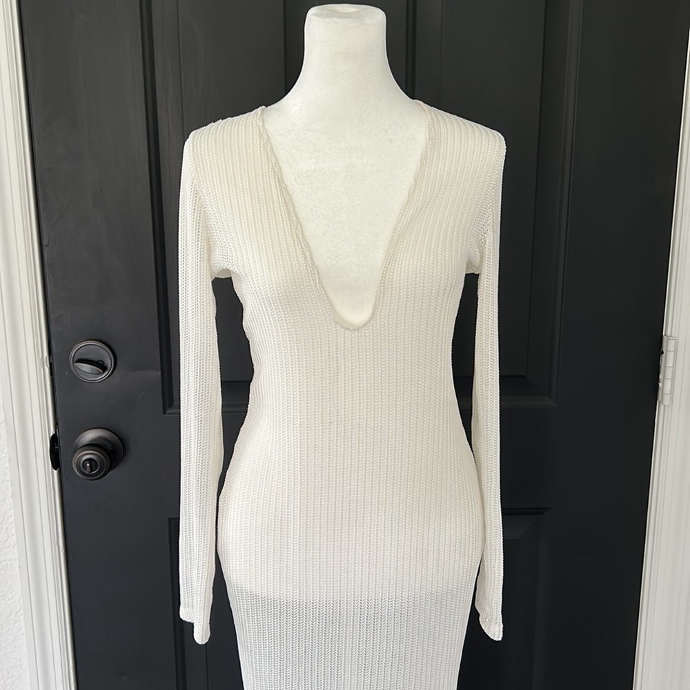 Icon Swim Beach coverup- white NWOT small